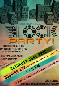 2019 Jones Hill Block Party Flier