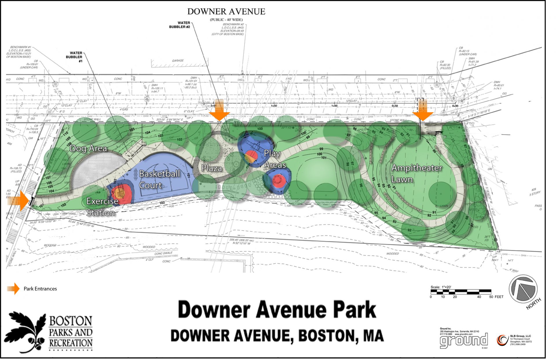 Rendering of finished design for Downer Ave Playground