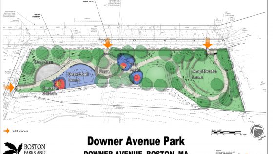 Rendering of finished design for Downer Ave Playground